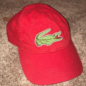 Red Women’s Lacoste Hat